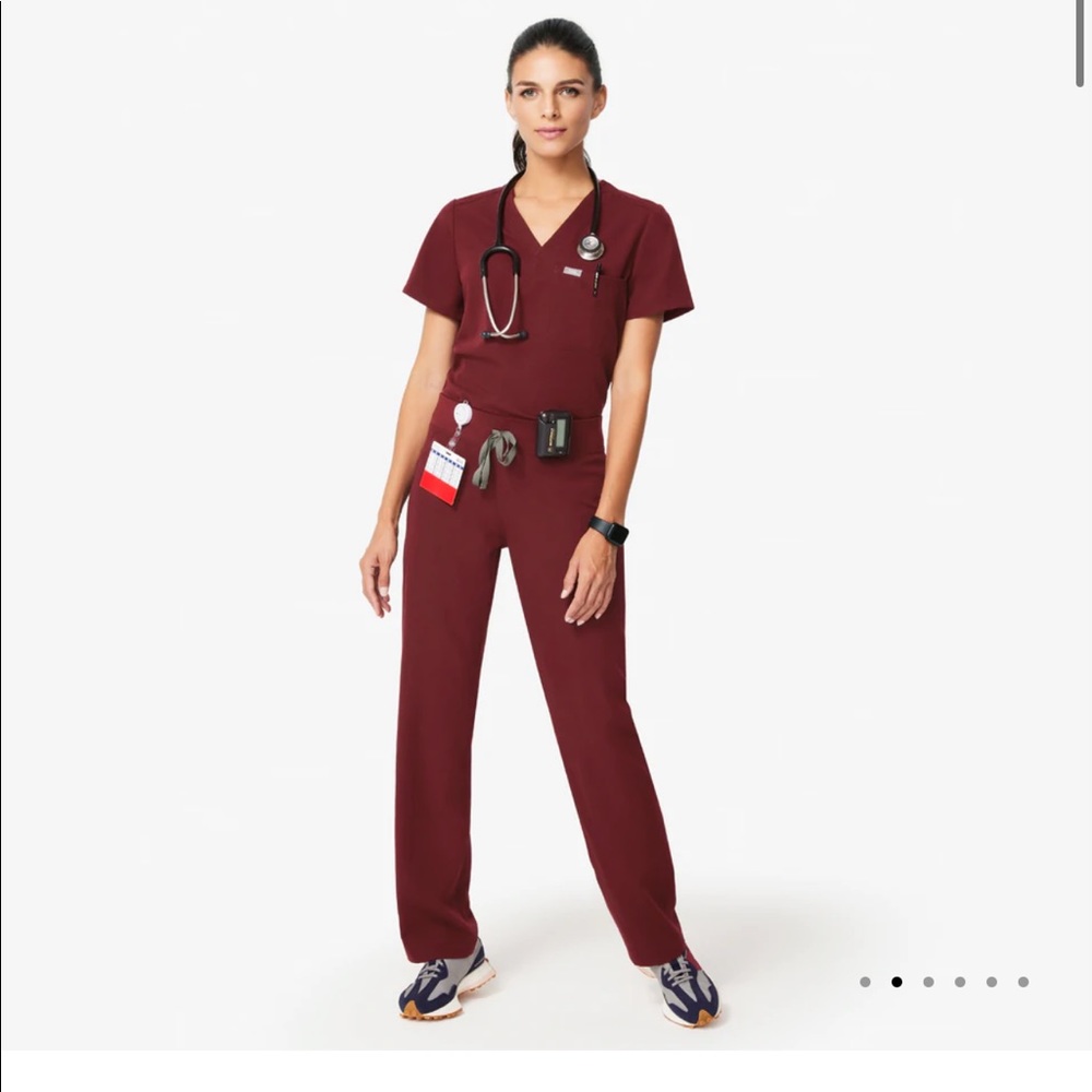 Figs Women's Burgundy Scrub bottom